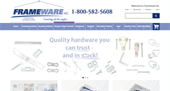 Desktop Screenshot of framewareinc.com
