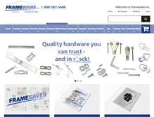 Tablet Screenshot of framewareinc.com